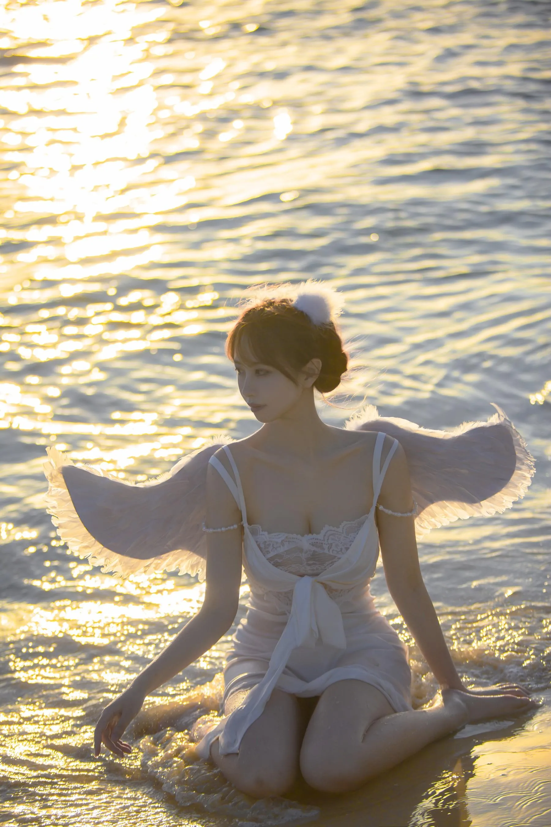 念雪ww – NO.35 海边神明少女 [50P]插图3